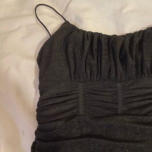 princess polly sparkly black mini dress